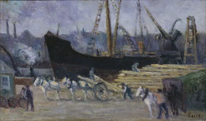 Dok in Rouen, ca. 1930